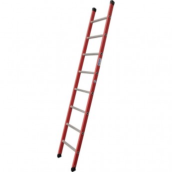 Диэлектрическая приставная лестница KRAUSE 8 ступеней, перекладины из алюминия