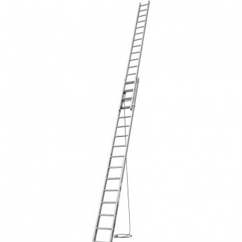 Двухсекционная алюминиевая лестница 2х14 KRAUSE CORDA 010513