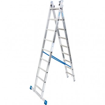 Двухсекционная универсальная лестница KRAUSE STABILO +S 2x9