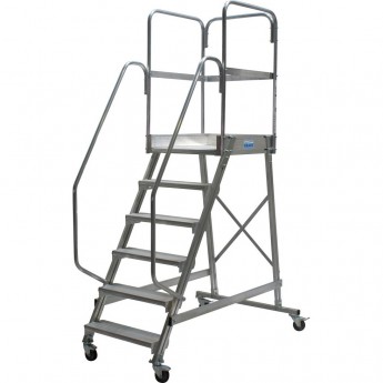 Лестница с площадкой KRAUSE CORDA 6 ступеней