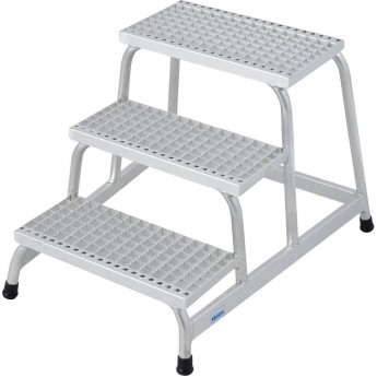 Монтажная подставка KRAUSE STABILO 3 ступени, алюминиевая решетка