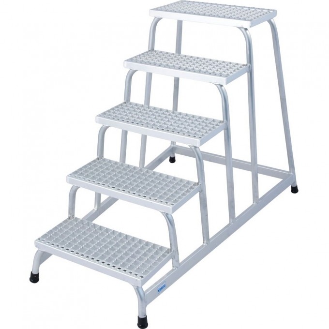 Монтажная подставка KRAUSE STABILO 5 ступеней, алюминиевая решетка 805355