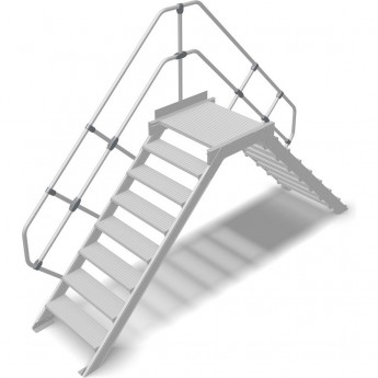 Переход с платформой KRAUSE 8 ступеней 1000 мм 60°