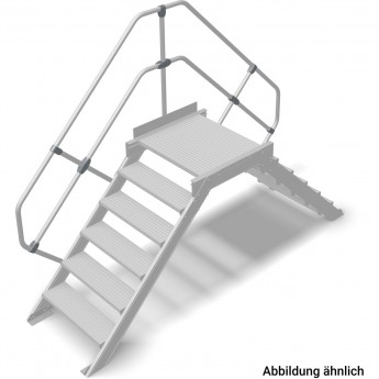 Переход с платформой KRAUSE STABILO 826855, 6 ступеней 600 мм 60°