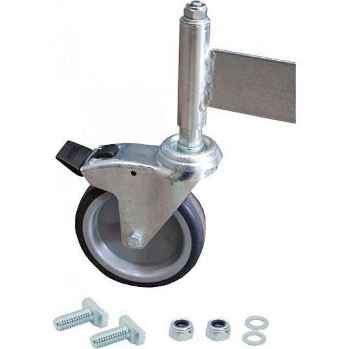 Ролик с тормозом KRAUSE для лестницы с платформой 8 ступеней 820570