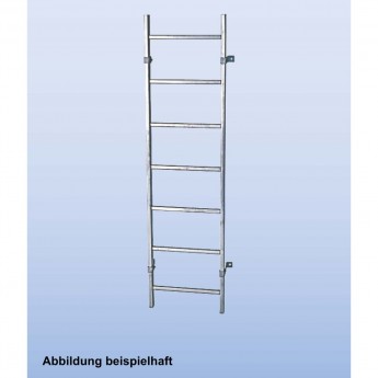 Шахтная лестница KRAUSE STABILO 816115, нержавеющая сталь, ширина 340 мм, 12 перекладин