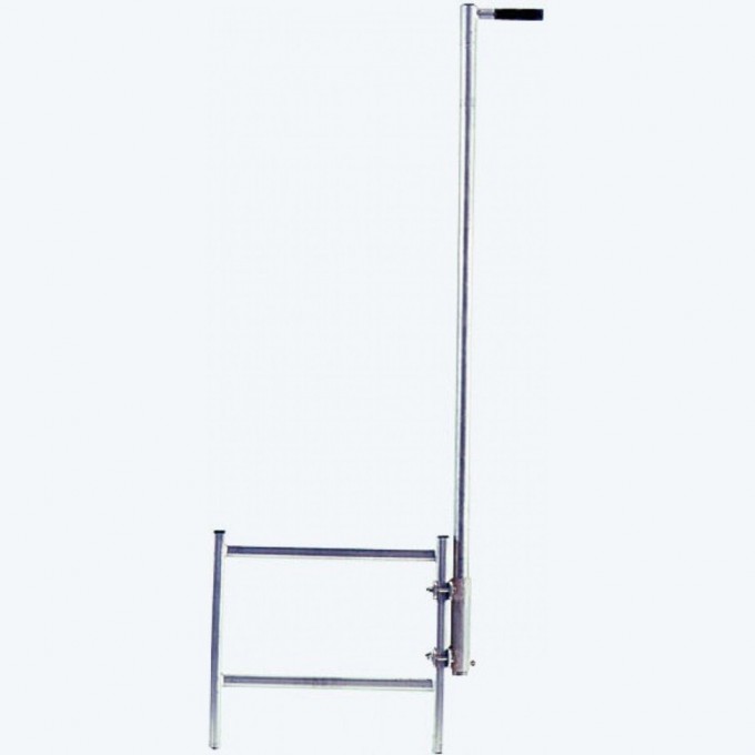 Стойка-поручень KRAUSE с одностор ручкой, крепление к боковине, нерж сталь 816450