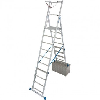 Телескопическая лестница с платформой KRAUSE STABILO 8-10