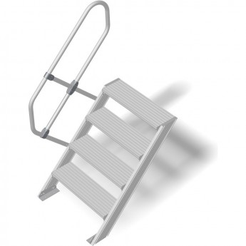 Трап стационарный KRAUSE 4 ступени, ширина 800 мм 60°