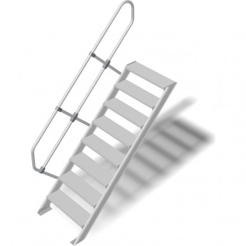 Трап стационарный KRAUSE 8 ступеней, ширина 800 мм 60°