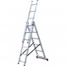 Трехсекционная алюминиевая лестница 3х6 KRAUSE CORDA 013361