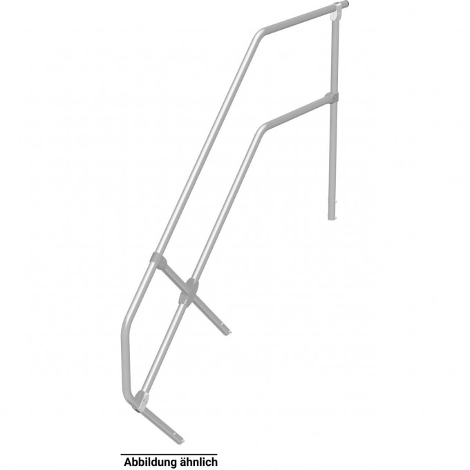 Второй поручень KRAUSE для трапа с платформой 15 ступеней 45° 824844
