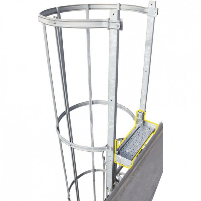 Выходная площадка KRAUSE 150 мм, оцинкованная сталь 836267